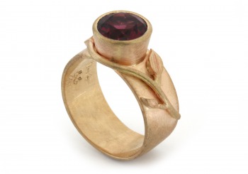 Custom Garnet Ring