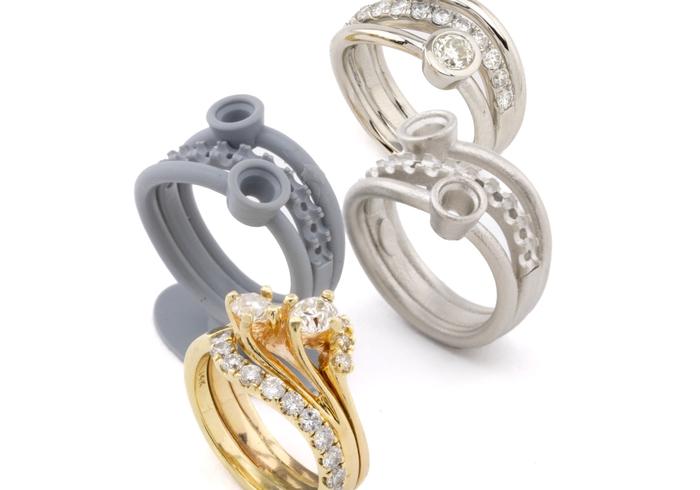 Rebuilt Diamond Ring Set