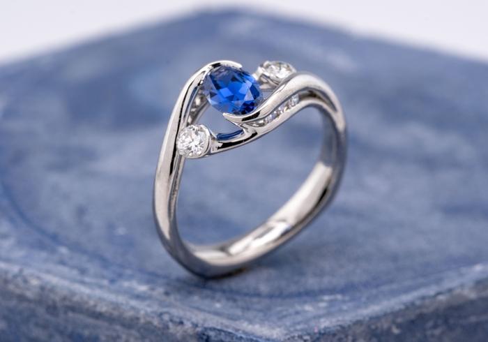Yogo and Diamond Ring