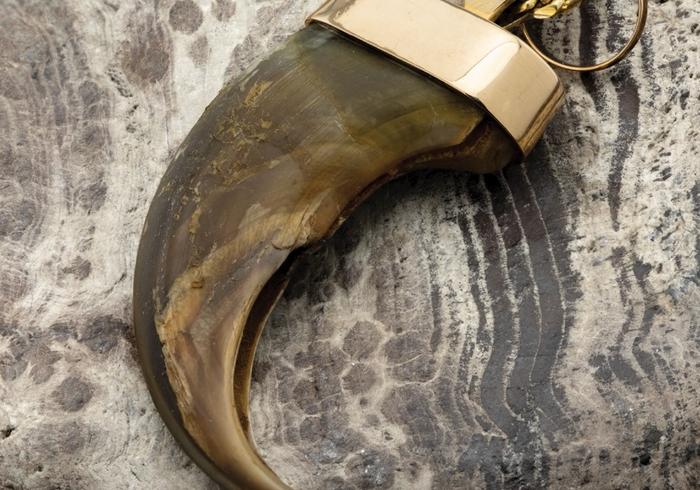 Gold Cap Claw Pendant