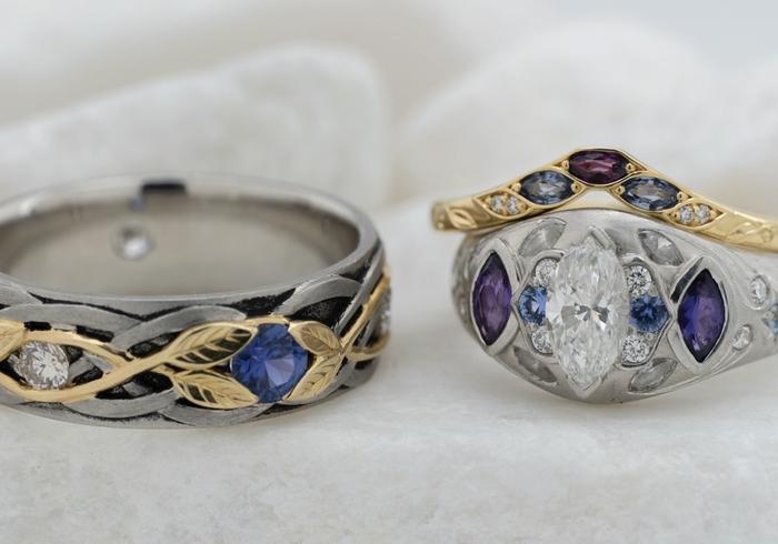 Fantasy Yogo and Diamond Wedding Set