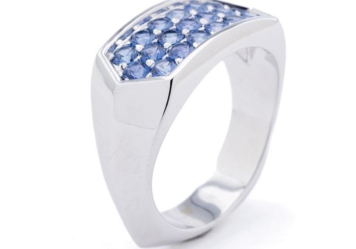 Yogo Platinum Pave Ring