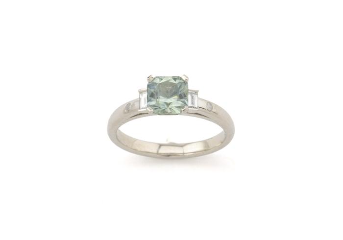 Montana Sapphire Three Stone ring