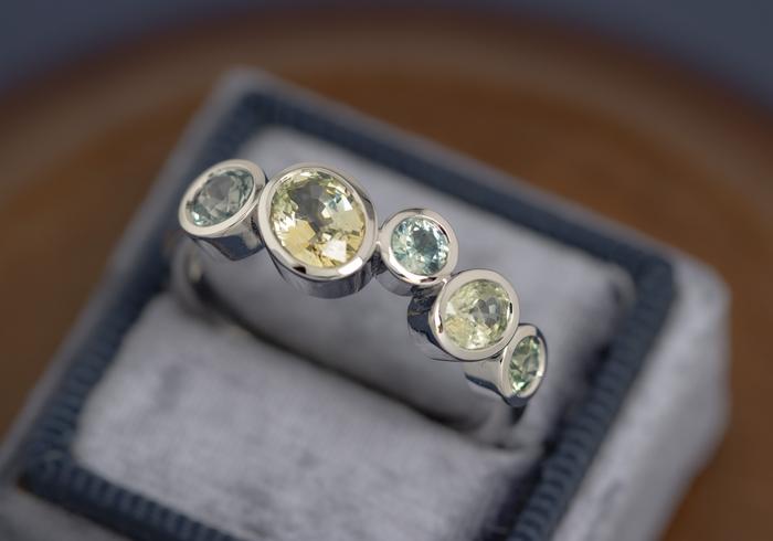 Montana Sapphire Bubble Ring