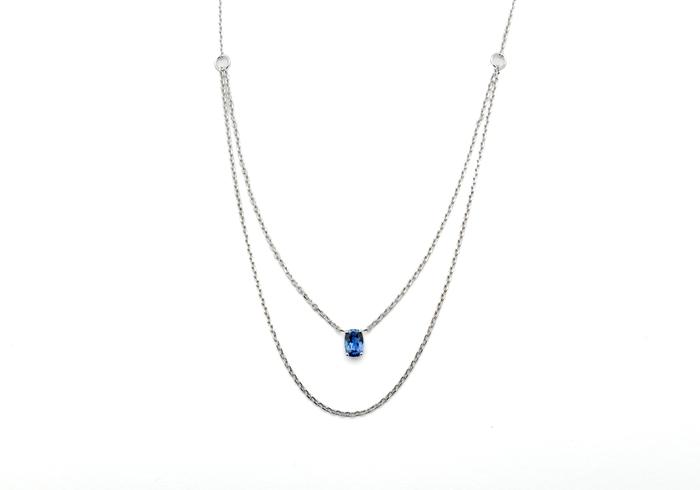 Yogo Sapphire Necklace