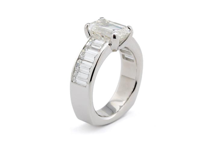 Diamond Channel Set Ring