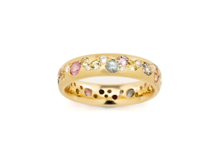 Montana Sapphire Waterfall Band