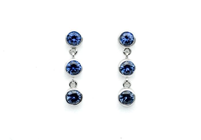 Yogo Sapphire Drop Earrings