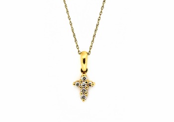 14K Cross Pendant