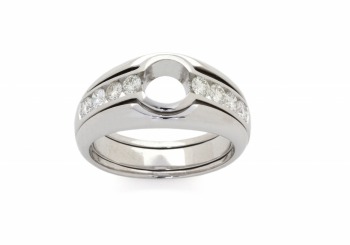 14K Diamond Semi-Mount Bridal Set 14K Diamond Semi-Mount Bridal Set