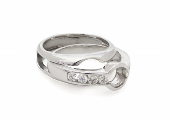 14K Diamond Semi-Mount Bridal Set 14K Diamond Semi-Mount Bridal Set