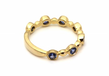 14K Yogo Sapphire Stacking Ring 14K Yogo Sapphire Stacking Ring