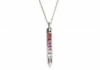 14K Fancy Montana Sapphire Pendant