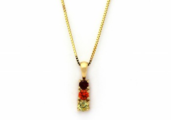 14K Montana Sapphire Pendant