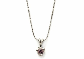 Palladium Montana Sapphire Pendant