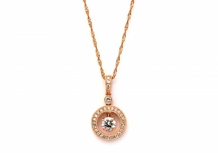 14K Diamond Pendant
