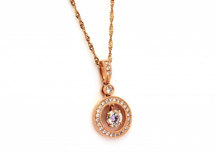 14K Diamond Pendant