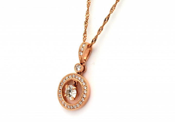 14K Diamond Pendant