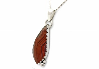 Sterling Silver Agate Pendant Sterling Silver Agate Pendant