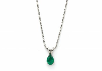 14K Emerald Pendant 14K Emerald Pendant