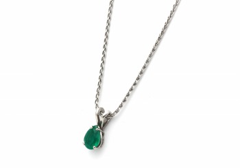 14K Emerald Pendant 14K Emerald Pendant