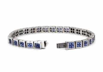 14K Yogo Sapphire Bracelet 14K Yogo Sapphire Bracelet