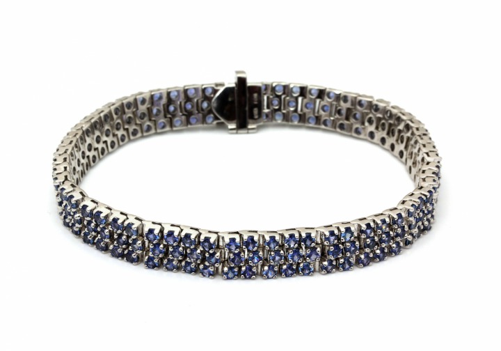 14K  Yogo Sapphire Bracelet 