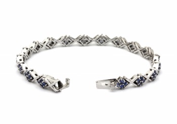 14K Yogo Sapphire Bracelet 14K Yogo Sapphire Bracelet