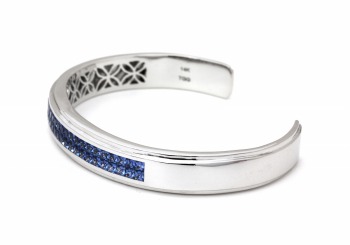 14K Yogo Sapphire Cuff 14K Yogo Sapphire Cuff