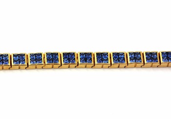 14K Yogo Sapphire Bracelet 14K Yogo Sapphire Bracelet