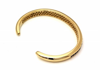 14K Yogo Sapphire Cuff 14K Yogo Sapphire Cuff