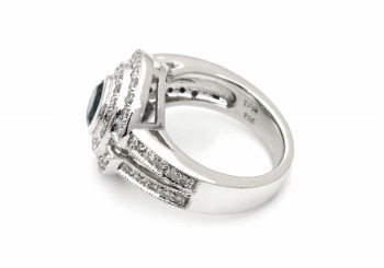 14K Montana Sapphire & Diamond Ring 14K Montana Sapphire & Diamond Ring
