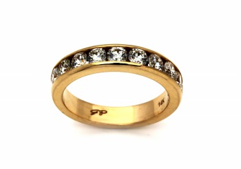 14K Diamond Band