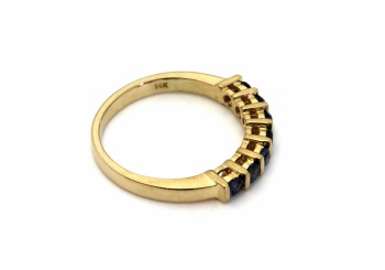 14K Yogo Sapphire Band 14K Yogo Sapphire Band