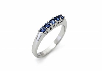 14K Yogo Sapphire Band 14K Yogo Sapphire Band