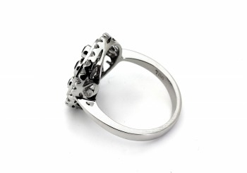 14K Yogo Sapphire & Diamond Ring 14K Yogo Sapphire & Diamond Ring
