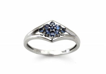 14K Yogo Sapphire Ring