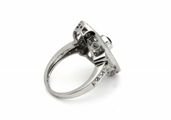 14K Yogo Sapphire & Diamond Ring 14K Yogo Sapphire & Diamond Ring