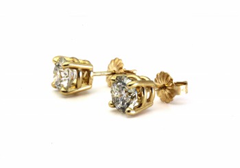 14K Diamond Stud Earrings 14K Diamond Stud Earrings