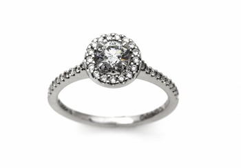 14K Diamond Engagement Ring