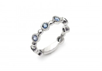 14K Montana Sapphire Stacking Ring 14K Montana Sapphire Stacking Ring