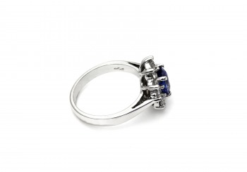 18K Sapphire & Diamond Ring 18K Sapphire & Diamond Ring