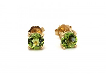 14K Peridot Earrings