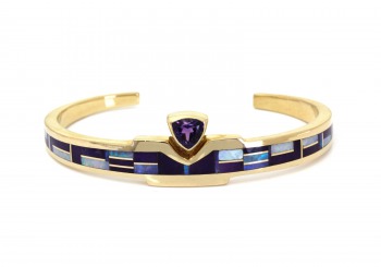 14K Amethyst Bracelet