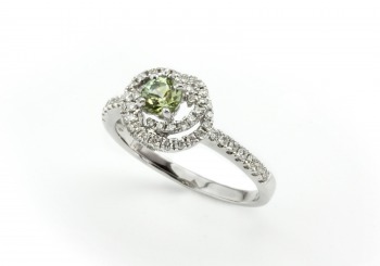 14K Montana Sapphire and Diamond Ring 14K Montana Sapphire and Diamond Ring