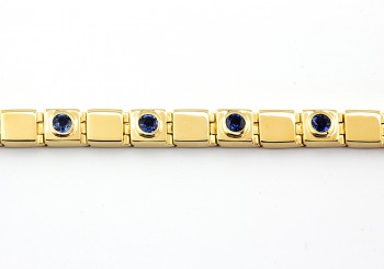 14K Yogo Sapphire Bracelet 14K Yogo Sapphire Bracelet