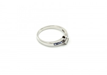 14K Diamond & Yogo Sapphire Ring 14K Diamond & Yogo Sapphire Ring