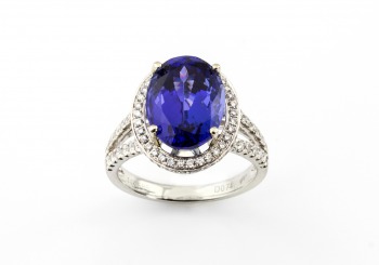 14K Tanzanite and Diamond Ring