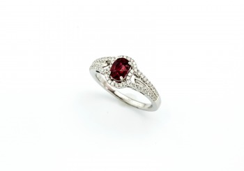 18K Ruby and Diamond Ring 18K Ruby and Diamond Ring