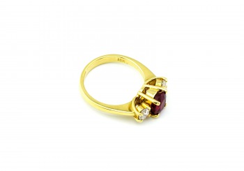 18K Ruby and Diamond Ring 18K Ruby and Diamond Ring